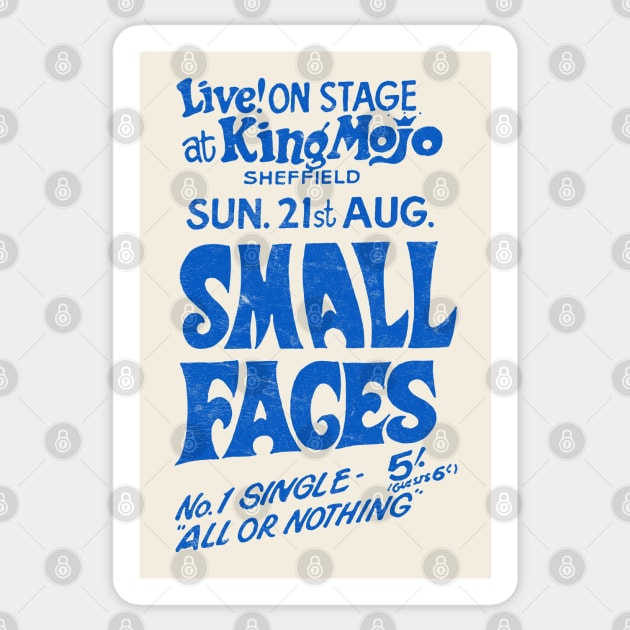 Small Faces / 60s Retro Poster Design Sticker by DankFutura